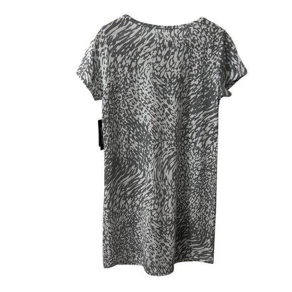 Marc NY Causal Short Sleeve V Neck Abstract Print Shift Dress Size S - Picture 3 of 8